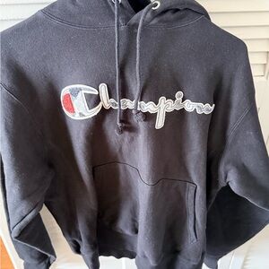 Champion Reverse Weave Black Sweatshirt